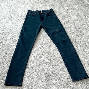 Agolde black straight jeans